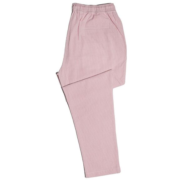 Mens Joggers Harem Pants Pink White Striped Drawstring Loose Casual Lounge XL - Picture 3 of 6